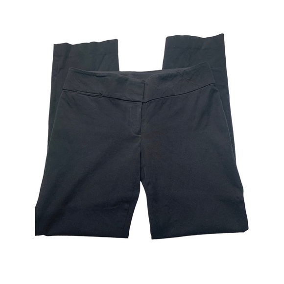 LOFT Black Straight Leg Stretch Trousers - Picture 2 of 9